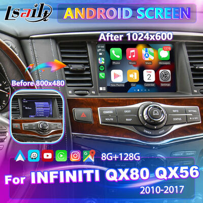 Màn hình đa phương tiện Android Carplay Lsailt cho Infiniti QX80 QX56 2010-2017
