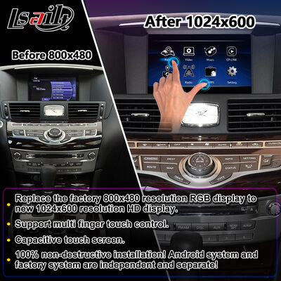 Lsailt Android Carplay màn hình đa phương tiện cho 2010-2023 Infiniti M25 M30d M37 M56 M35h Y51 Q70