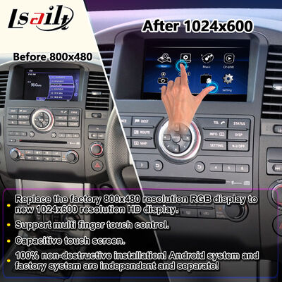Lsailt Android Carplay màn hình đa phương tiện cho 2010-2015 Nissan Navara D40