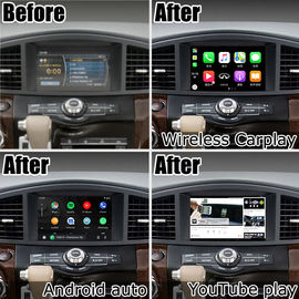Android 13 Hệ thống giao diện chơi xe không dây cho Nissan Quest RE52 Elgrand E52 2011-2020
