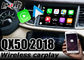 Giao diện chơi xe không dây Infiniti QX50 2018 với Android Auto Youtube Play Box