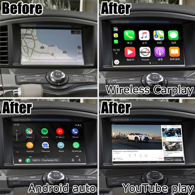 Nissan Elgrand Quest E52 giao diện video Android 13 Box carplay Android auto module 8+128