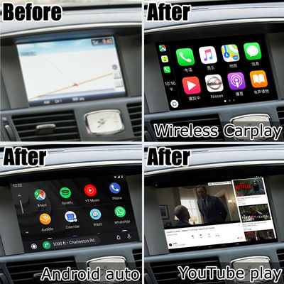 Android 13 8+128 Carplay giao diện video Cho Infiniti Q70 / M35 M37 Hỗ trợ Fuga Youtube