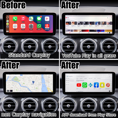 Giao diện video đa phương tiện Android 10 RAM 4GB AI Box Sgs cho Mercedes với Carplay