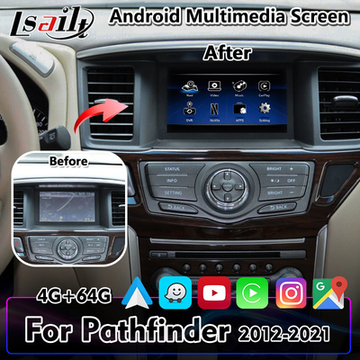 Giao diện video Lsailt Android Carplay Màn hình đa phương tiện cho Nissan Pathfinder R52