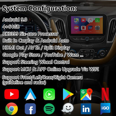 Chevrolet Malibu Android Carplay giao diện đa phương tiện với điều hướng tự động Android không dây