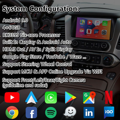 Giao diện đa phương tiện video Android Carplay Lsailt cho Chevrolet Suburban