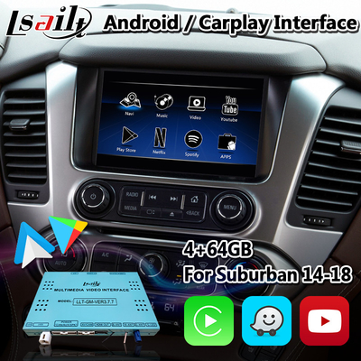 Giao diện đa phương tiện Lsailt Android Auto Carplay cho Chevrolet Suburban GMC Tahoe