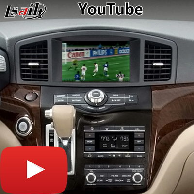 Giao diện video điều hướng Lsailt Android cho Nissan Quest E52 với Youtube NetFlix Yandex Carplay