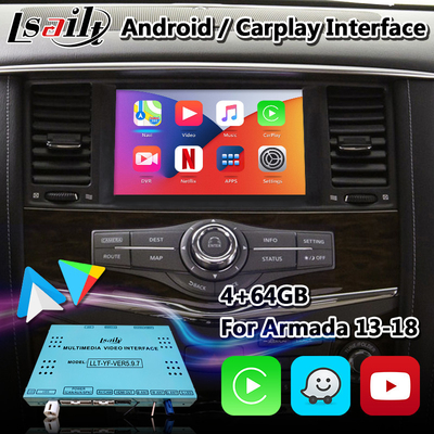 Hộp giao diện video trên ô tô Android dành cho Nissan Armada với Android Auto Carplay không dây