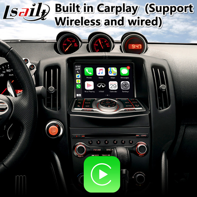 Giao diện Lsailt Android Carplay cho Nissan 370Z với Android Auto Youtube Waze không dây