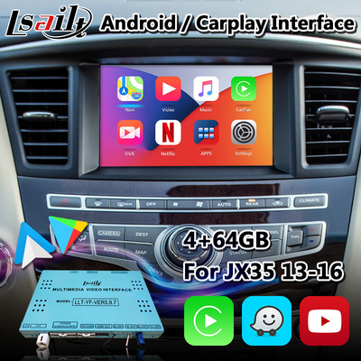Giao diện Lsailt Android Carplay cho Infiniti JX35 Với Định vị GPS Không dây Android Auto