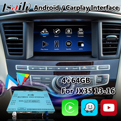 Giao diện video đa phương tiện Android cho Infiniti QX60 với Android Auto Carplay không dây