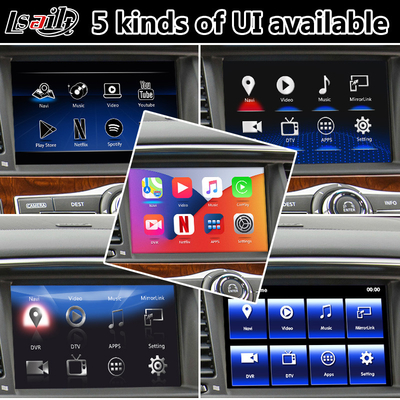 Giao diện điều hướng đa phương tiện Android cho Infiniti QX80 với Android Auto Carplay không dây