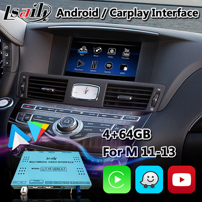 Giao diện đa phương tiện Android Lsailt Carplay cho Infiniti M37S M37 M35 M45 với NetFlix Yandex