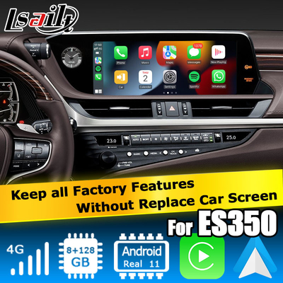 Giao diện video Android 13 cho Lexus ES300h ES350 ES250 ES200, Carplay, Android Auto
