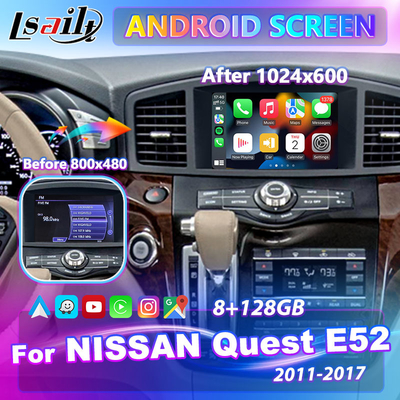 Lsailt 8 Inch HD Android Multimedia Screen cho Nissan Quest E52 2011-2017