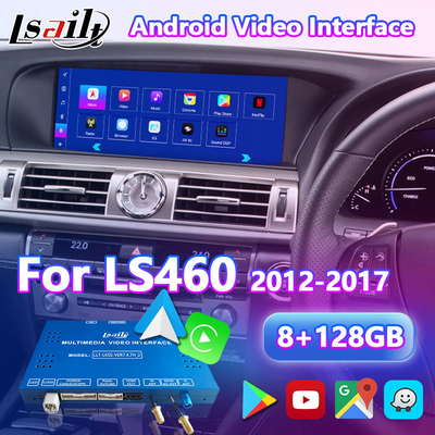 Giao diện video đa phương tiện Android Lsailt 8+128GB cho Lexus LS460 LS 600h 460L đời 2012-2017