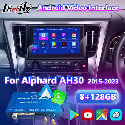 Giao diện video đa phương tiện Android Carplay Lsailt 8+128GB cho Toyota Alphard AH30 2015-2023